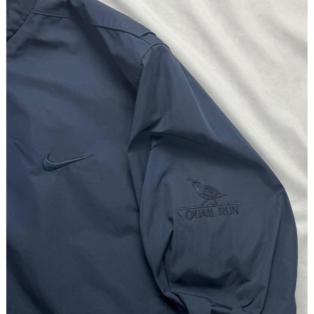Nike Golf Mens Navy Blue Full Zip Golf Jacket Quail Run Logo Large - Picture 4 of 14